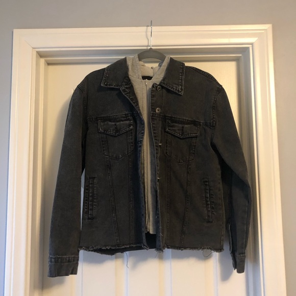 Love Tree Jackets & Blazers - love tree denim Jean Jacket with Hood